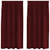 vidaXL Kardinaid 2 tk Veinpunane 140 x 175 cm Samet