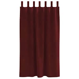 Zatemňovací závěsy 2 pcs Víno Červené 140 x 175 cm samet - obrázek 5