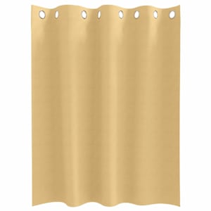 Závěsy na zatemnění s kroužky 2 pcs Béžová 140 x 140 cm - obrázek 4