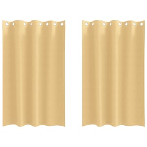 Závěsy na zatemnění s kroužky 2 pcs Béžová 175 x 140 cm - obrázek 2