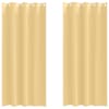 vidaXL Kardinad r&otilde;ngastega 2 tk Beež 245 x 140 cm Pol&uuml;ester