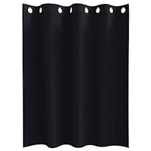 Závěsy na zatemnění s kroužky 2 pcs Černá 140 x 140 cm - obrázek 4