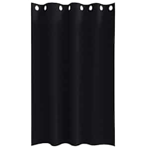 Závěsy na zatemnění s kroužky 2 pcs Černá 175 x 140 cm - obrázek 4
