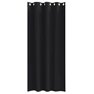 Závěsy na zatemnění s kroužky 2 pcs Černá 260 x 140 cm - obrázek 4