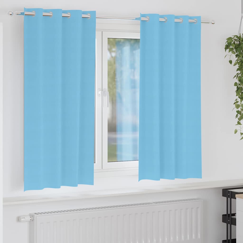 Kardinaid kardinatega 2 pcs Helesinine 175 x 140 cm Polüester