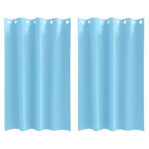 Závěsy na zatemnění s kroužky 2 pcs Světle modrá 175 x 140 cm - obrázek 2