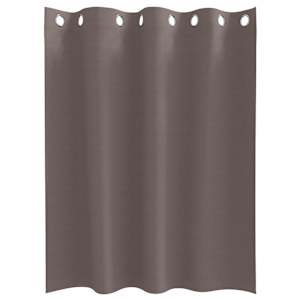 Závěsy na zatemnění s kroužky 2 pcs Tmavě hnědá 140 x 140 cm - obrázek 4