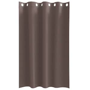 Závěsy na zatemnění s kroužky 2 pcs Tmavě hnědá 175 x 140 cm - obrázek 4