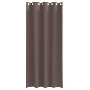 Závěsy na zatemnění s kroužky 2 pcs Tmavě hnědá 225 x 140 cm - obrázek 4