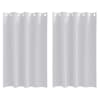vidaXL Kardinad r&otilde;ngastega 2 tk Kahvatu Hall 175 x 140 cm Pol&uuml;ester