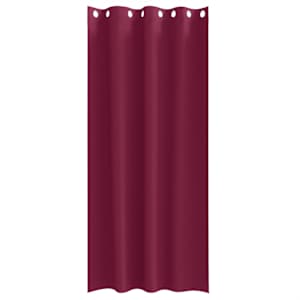 Závěsy na zatemnění s kroužky 2 pcs Víno Červené 225 x 140 cm - obrázek 4