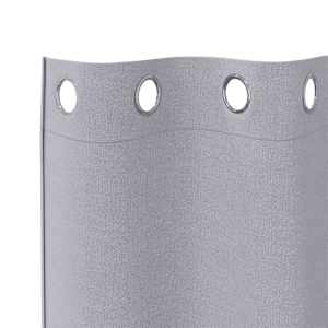 Závěsy na zatemnění s kroužky 2 pcs Metalická šedá 245 x 140 cm - obrázek 5