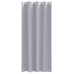 Závěsy na zatemnění s kroužky 2 pcs Metalická šedá 260 x 140 cm - obrázek 4
