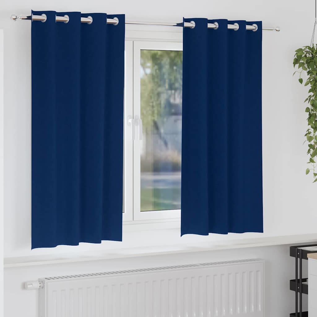 Kardinaid kardinatega 2 pcs Tumesinine 175 x 140 cm Polüester