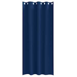 Závěsy na zatemnění s kroužky 2 pcs Tmavě modrá 260 x 140 cm - obrázek 4