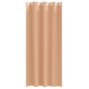 Závěsy na zatemnění s kroužky 2 pcs Světle hnědá 245 x 140 cm - obrázek 4