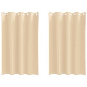 Závěsy na zatemnění s kroužky 2 pcs Krémová 175 x 140 cm - obrázek 2