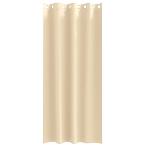 Závěsy na zatemnění s kroužky 2 pcs Krémová 260 x 140 cm - obrázek 4