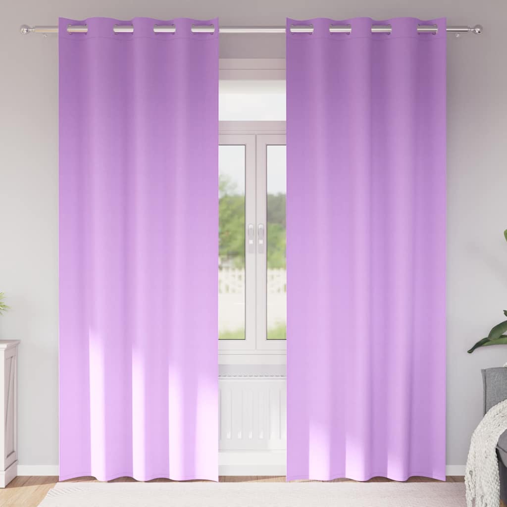 Kardinaid kardinatega 2 pcs Lilla 245 x 140 cm Polüester