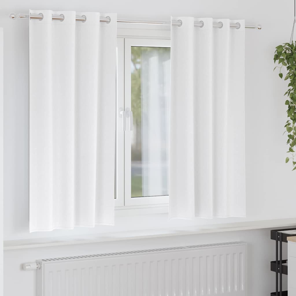 Kardinaid kardinatega 2 pcs Puhas valge 175 x 140 cm Polüester