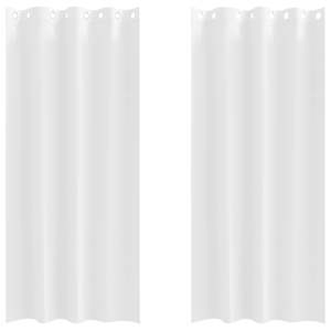 Závěsy na zatemnění s kroužky 2 pcs Úplně bílá 225 x 140 cm - obrázek 2