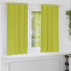 Závěsy na zatemnění s kroužky 2 pcs Zelená 175 x 140 cm - obrázek 1