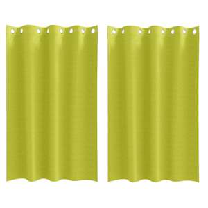 Závěsy na zatemnění s kroužky 2 pcs Zelená 175 x 140 cm - obrázek 2