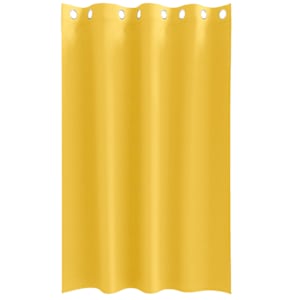 Závěsy na zatemnění s kroužky 2 pcs Hořčicově žlutá - obrázek 4