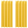 vidaXL Kardinad r&otilde;ngastega 2 tk Sinepikollane 245 x 140 cm Pol&uuml;ester