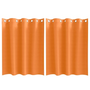 Závěsy na zatemnění s kroužky 2 pcs Jasně oranžová 140 x 140 cm - obrázek 2