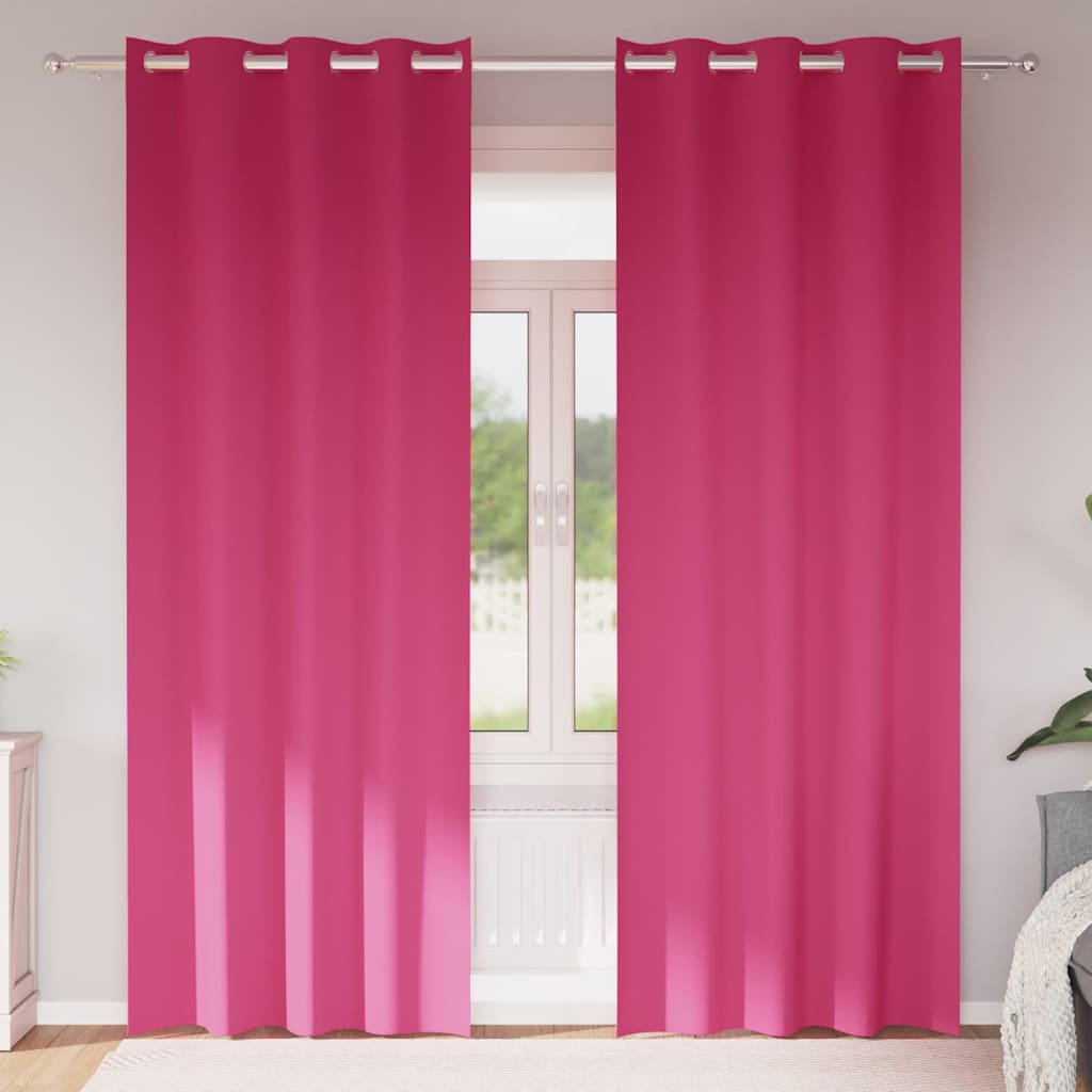 Kardinaid kardinatega 2 pcs Erkroosa 225 x 140 cm Polüester
