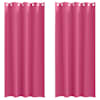 vidaXL Kardinad r&otilde;ngastega 2 tk Erk Roosa 245 x 140 cm Pol&uuml;ester