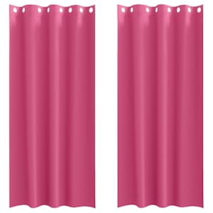Závěsy na zatemnění s kroužky 2 pcs Jasně růžová 245 x 140 cm - obrázek 2