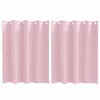 vidaXL Kardinad r&otilde;ngastega 2 tk Beebiroosa 140 x 140 cm Pol&uuml;ester
