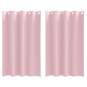 Závěsy na zatemnění s kroužky 2 pcs Bledě růžová 175 x 140 cm - obrázek 2