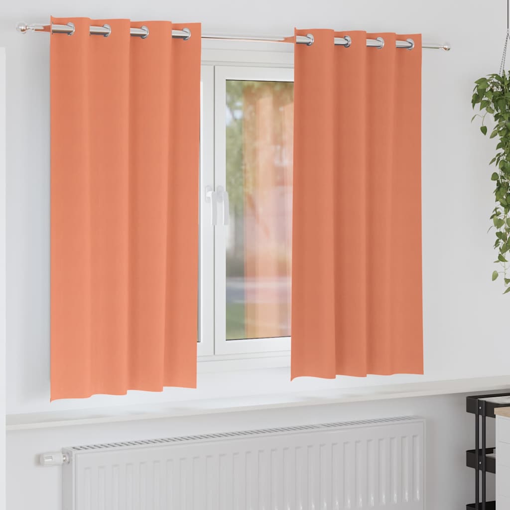 Kardinaid kardinatega 2 pcs Terrakota 175 x 140 cm Polüester