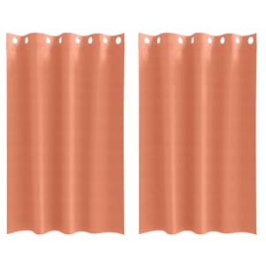 Závěsy na zatemnění s kroužky 2 pcs Cihlová 175 x 140 cm - obrázek 2