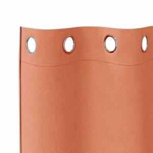 Závěsy na zatemnění s kroužky 2 pcs Cihlová 260 x 140 cm - obrázek 5