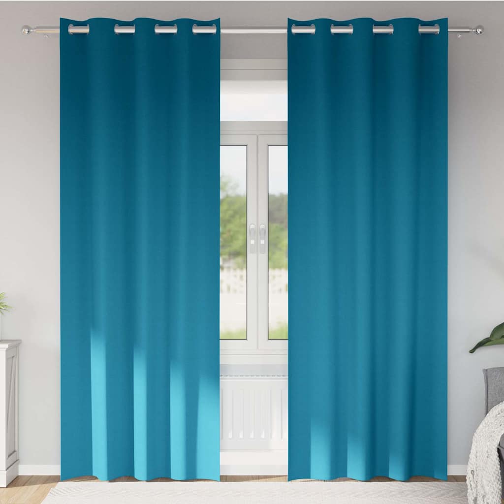 Kardinaid kardinatega 2 pcs Türkiis 245 x 140 cm Polüester