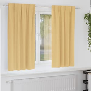 Závěsy na zatemnění s kroužky 2 pcs Béžová 175 x 140 cm - obrázek 1