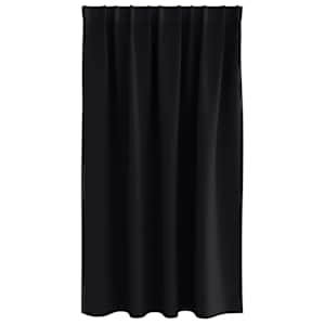 Závěsy na zatemnění s kroužky 2 pcs Černá 140 x 140 cm - obrázek 4