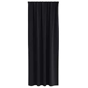 Závěsy na zatemnění s kroužky 2 pcs Černá 260 x 140 cm - obrázek 4