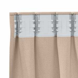 Závěsy na zatemnění s kroužky 2 pcs Taupe 225 x 140 cm - obrázek 5