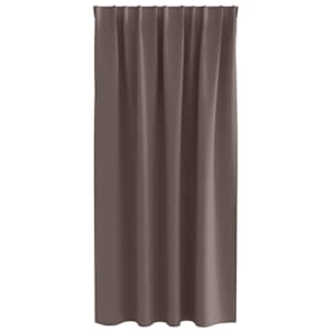 Závěsy na zatemnění s kroužky 2 pcs Tmavě hnědá 175 x 140 cm - obrázek 4
