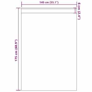 Závěsy na zatemnění s kroužky 2 pcs Tmavě hnědá 175 x 140 cm - obrázek 9