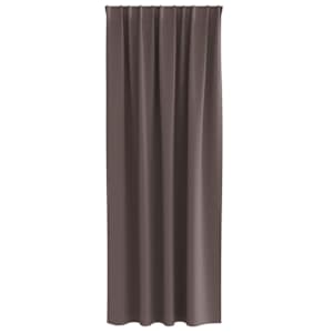 Závěsy na zatemnění s kroužky 2 pcs Tmavě hnědá 260 x 140 cm - obrázek 4
