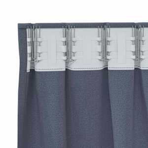 Závěsy na zatemnění s kroužky 2 pcs Antracit 175 x 140 cm - obrázek 5