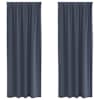 vidaXL Kardinad r&otilde;ngastega 2 tk Antratsiit 245 x 140 cm Pol&uuml;ester