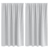 vidaXL Kardinad r&otilde;ngastega 2 tk Kahvatu Hall 140 x 140 cm Pol&uuml;ester