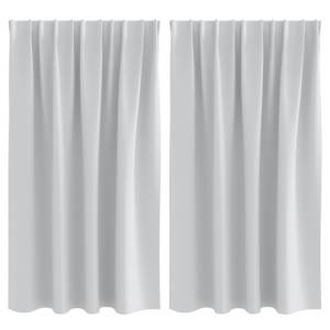 vidaXL Kardinad r&otilde;ngastega 2 tk Kahvatu Hall 140 x 140 cm Pol&uuml;ester